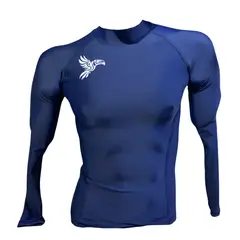 AQUA&MODA - LICRA CON PROTECCION UV AQUAMODA LAMLLROBRA LORO UNISEX AZUL LOGO BLANCO REFLECTIVO