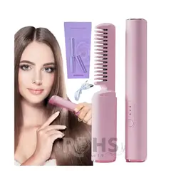 ROHS - Peine Alisador Eléctrico Portátil - Rosado