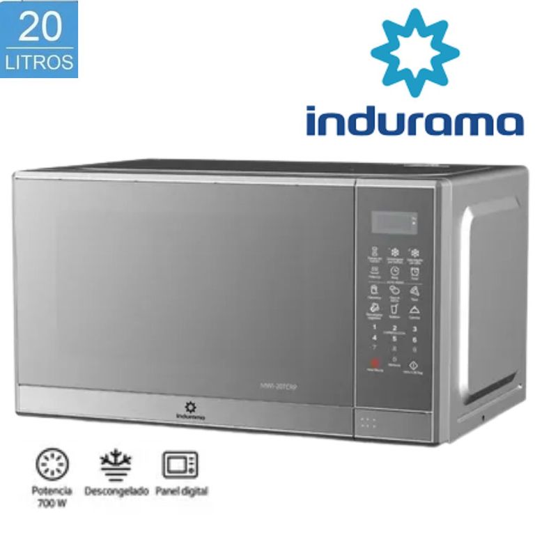 HORNO MICROONDAS 20L COLOR CROMA MOD MWI-20TCRP
