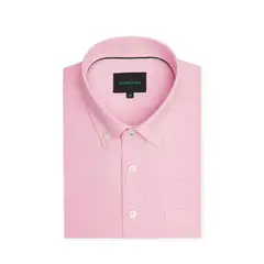 ANDREW'S TIES - Camisa Casual Manga Corta color Rosado
