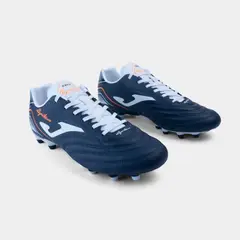 JOMA - Zapatillas Futbol Aguila 2603 FG Azul Marino Naranja