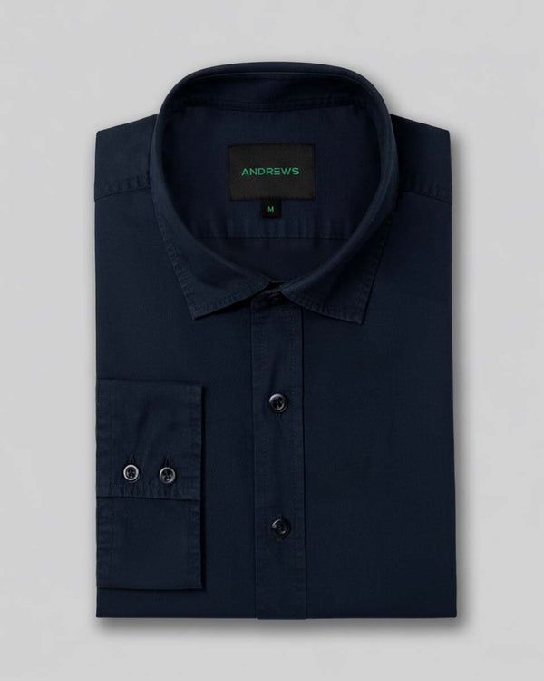 Camisa Casual Garment Dye - Azul
