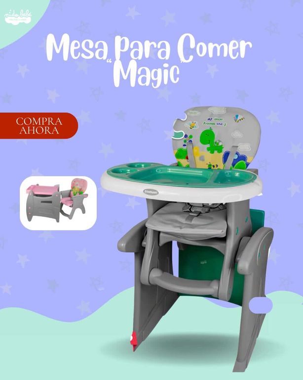 SILLA MESA DE COMER MODELO MAGIC COLOR VERDE - PREMIUN