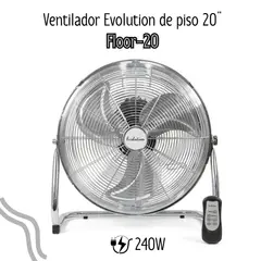 EVOLUTION - Ventilador de Piso de 20" con Control / METAL - FLOOR-20