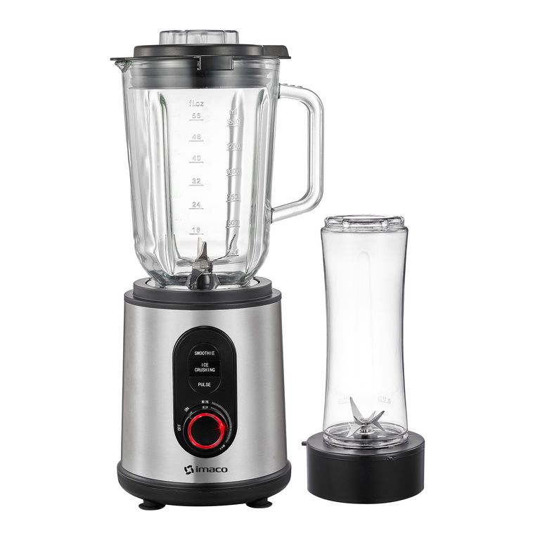 Licuadora Acero 1.5 litros 1200w v/v + vaso to go BLS1260