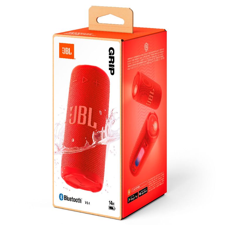 GRIP - COLOR ROJO - PARLANTE BLUETOOTH PORTATIL 16 WATTS
