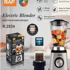 GENERICO - Licuadora Eléctrica RAF 1.5 Litros 1000W con Molinillo Incluido