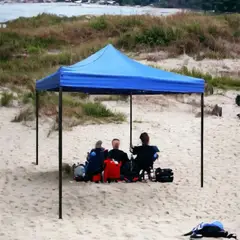 GENERICO - Toldo Plegable 2x2M Impermeable Resistente Para Jardín Playa Protección Solar