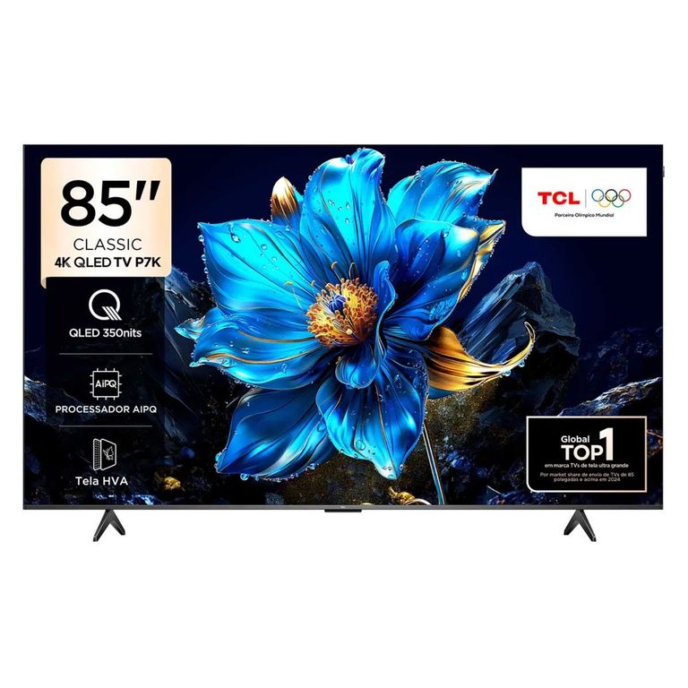 Televisor QLED 85" 4K UHD Smart TV GOOGLE TV 85P7K -CONTROL DE VOZ MANOS LIBRES