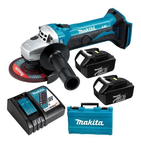 Amoladora Angular 4 1/2" 18Voltios Inc 2 Bat + Carg DGA452RFE