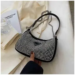 INSPIRA MARKET - Cartera de mano diamante con cadena