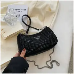 INSPIRA MARKET - Cartera de mano diamante con cadena