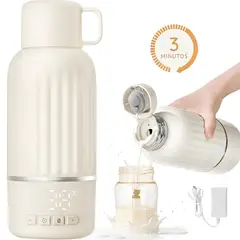 DAUER - Termo Calentador Portátil PRO Inalambrico + Cargador Rápido 36W, Acero SUS316L