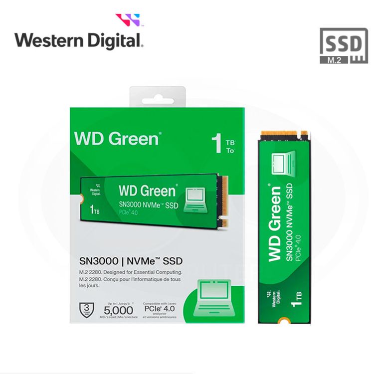 SSD WD GREEN SN3000 1TB M.2 NVMe PCIe 4.0