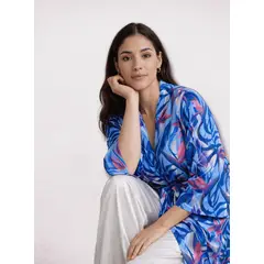 SENSA SILK - Bata de seda con cinturon salida de cama pijama kimono