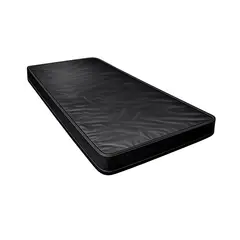 GENERICO - COLCHONETA PARA FITNESS GIMNASIA DE LONA OXFORD 1.5 M NEGRO