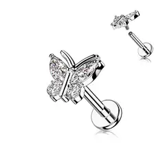 ADR JOYERIA CORPORAL - Piercing Oreja Mariposa Mon Labret ADR Joyería Corporal