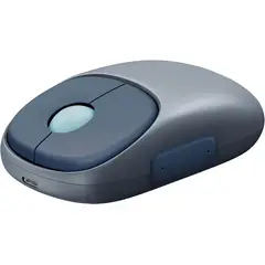 UGREEN - Mouse Fun+ratón Recargable 2.4g Y Bluetooth- Blue Azul