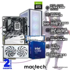 INTEL - PC ULTRA 5 225F + RTX 5060 GIGABYTE EAGLE ICE