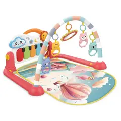 GENERICO - Gimnasio Piano con Luces y Sonido Nube Globo color Rojo