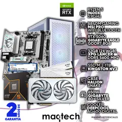 AMD - PC R5 9600X + RTX 5060 GIGABYTE EAGLE ICE + CASE HALION SNAKE