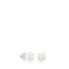 TOUS - PENDIENTES PLATA 1 LEY PERLA CULT. 8-8.5