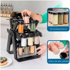 GENERICO - Condimentero Giratorio 360 de 18 frascos