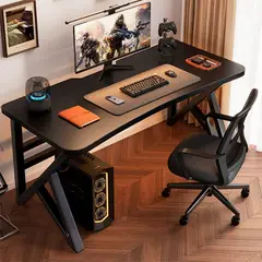 GENERICO - Escritorio Gamer Negro Ergonómico Oficina