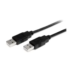 STARTECH - CABLE USB USB-A MACHO A MACHO 1 METRO NEGRO P-N USB2AA1M