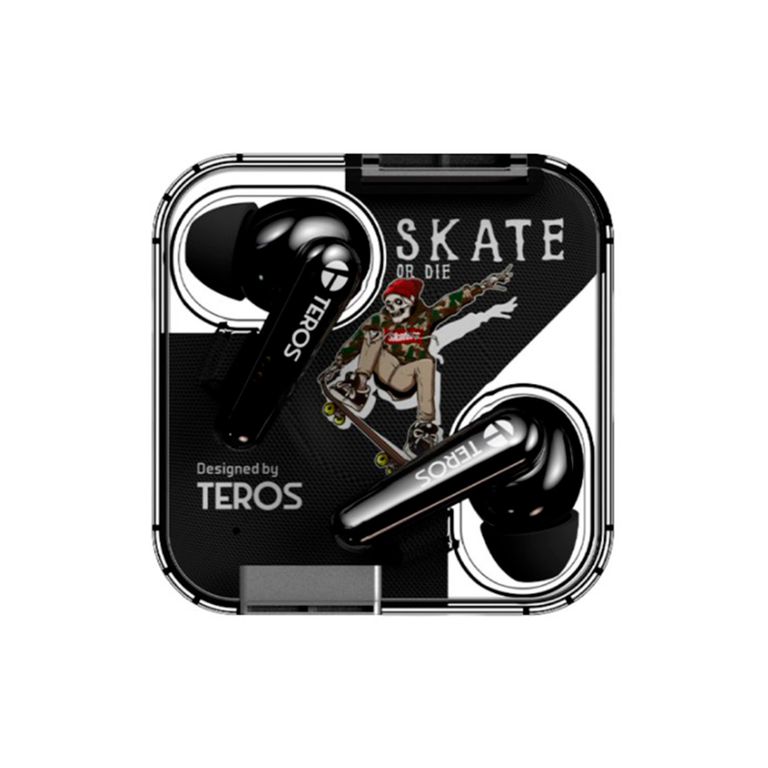AUDIFONOS INALAMBRICOS SKATE OR D. BT 5.2 NEGRO P-N TE-8072N