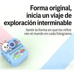 GENERICO - CAMARA DE NIÑOS CON IMPRESORA TERMICA COLOR AZUL