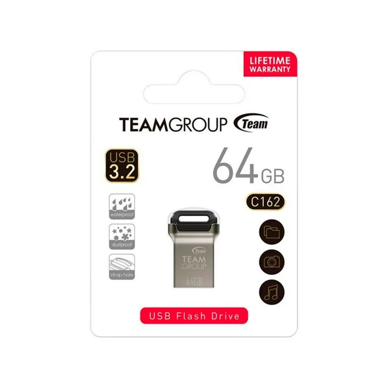 MEMORIA USB 64GB C162 3.2 TEAM GROUP METAL P-N TC162364GB01