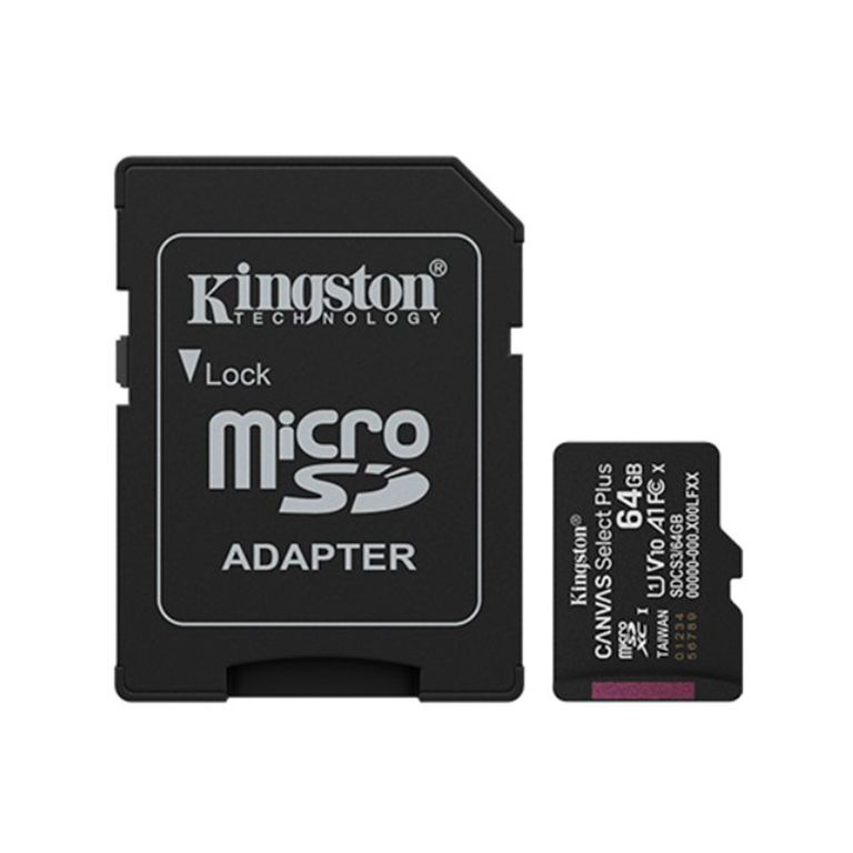 MEMORIA MICROSD CANVAS 64GB 100MB-S PN SDCS3-64GB