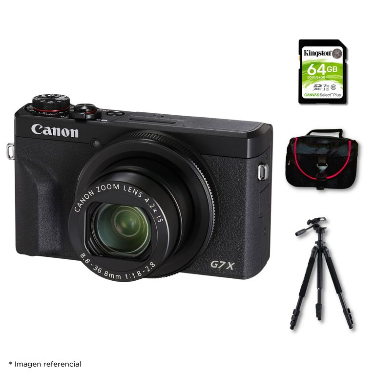 Cámara Powershot G7 X MARK III + Kit Deluxe