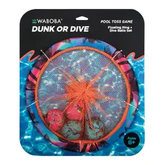 GENERICO - Waboba set de aro con pelotas para encestar en piscina Dunk or Dive