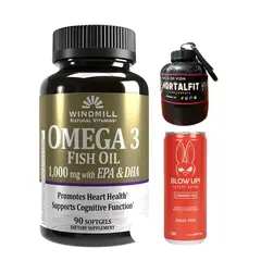 WINDMILL - OMEGA 3 - 1,000MG - 90 TABLETAS + REGALOS