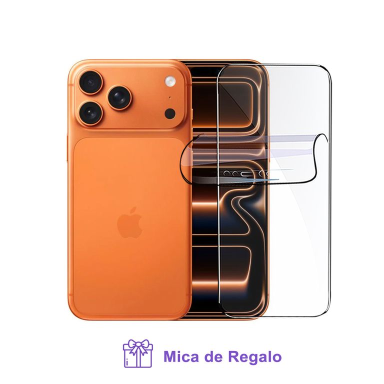 Iphone 17 Pro 256GB eSIM 256GB Cosmic Orange + Mica Hidrogel - REGISTRADO