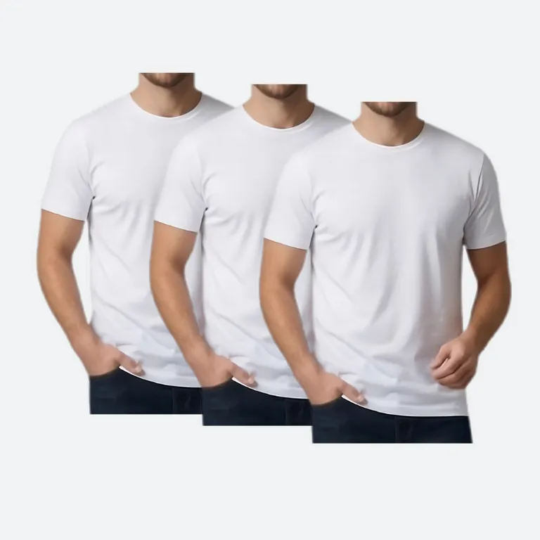 Pack 3 Polos Básicos Hombre Regular Fit Blanco