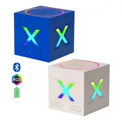 GENERICO - Parlante portátiles Bluetooth 203D portátil con batería integrada y con RGB