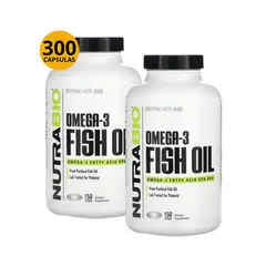 NUTRABIO - PACK X2 OMEGAS 3 FISH-OIL 150 CAPS -