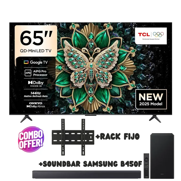 Televisor Mini LED 65 UHD 4K Smart TV 65C6KS- GOOGLE TV
