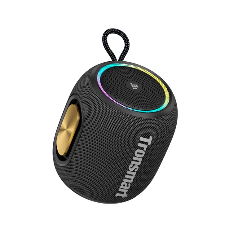 PARLANTE PORTATIL T8 MINI 16W RMS BLUETOOTH IPX7 RESISTENTE AL AGUA TWS BATERIA 20 HORAS RADIO FM TF NEGRO PN 1257632