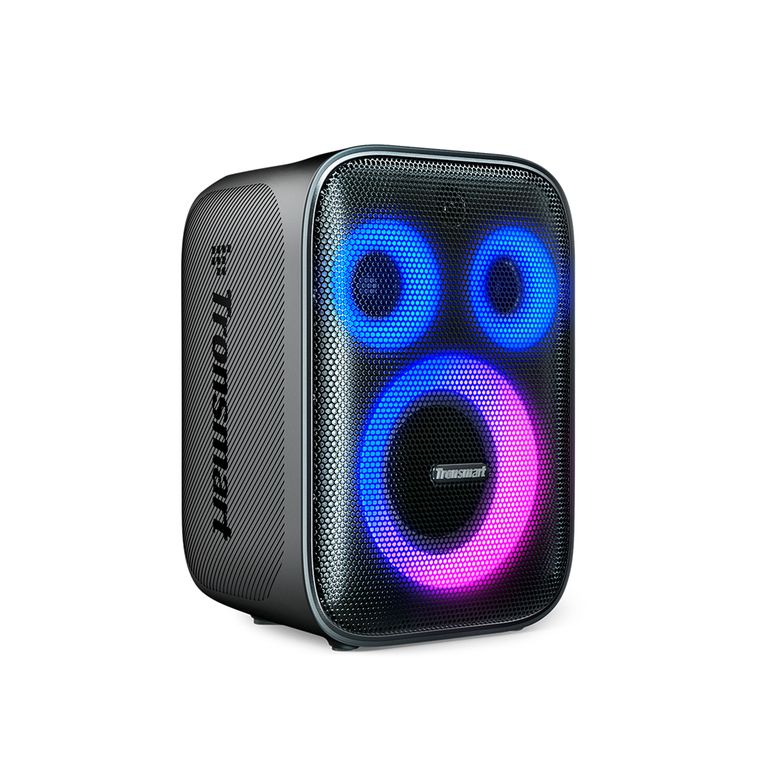 PARLANTE PORTATIL HALO 200 943363 120W RMS BLUETOOTH 5.3 IPX4 BATERIA 18 HORAS KARAOKE LUCES LED NEGRO PN 943363