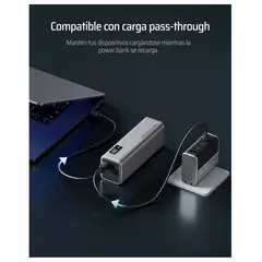 SEISA - Power Bank CUKTECH 20000mAh Carga Rapida 67W Bateria Portatil 85W Max para MacBook Pro/Air, iPad