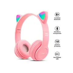 GENERICO - Audífonos Inalámbricos P47M RGB Luces LED 5.0