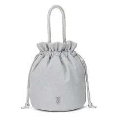 VICTORIA'S SECRET - Bolso de mano brillante plateado Victorias Secret