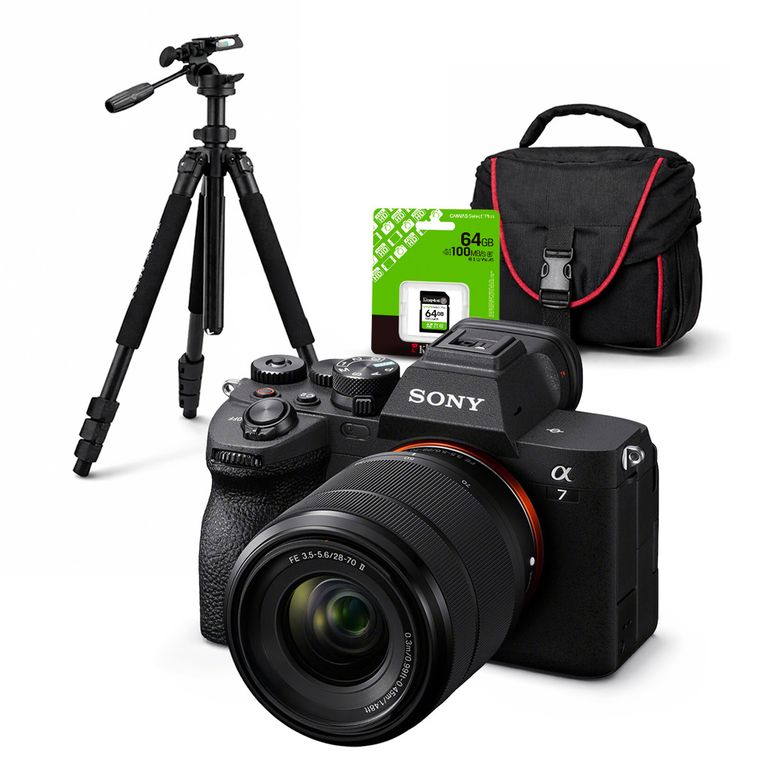 Cámara Alpha a7 IV Full Frame Mirrorless + Lente 28-70mm II + Kit Deluxe