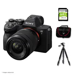 SONY - Cámara Alpha a7 IV Full Frame Mirrorless + Lente 28-70mm II + Kit Deluxe