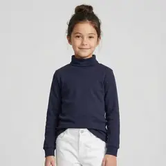 LE PETIT COMPANY - Polo Cafarena Niña Niño Azul - 100 Algodón