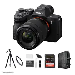 SONY - Cámara Alpha a7 IV Full Frame Mirrorless + Lente 28-70mm II + Kit Ultimate